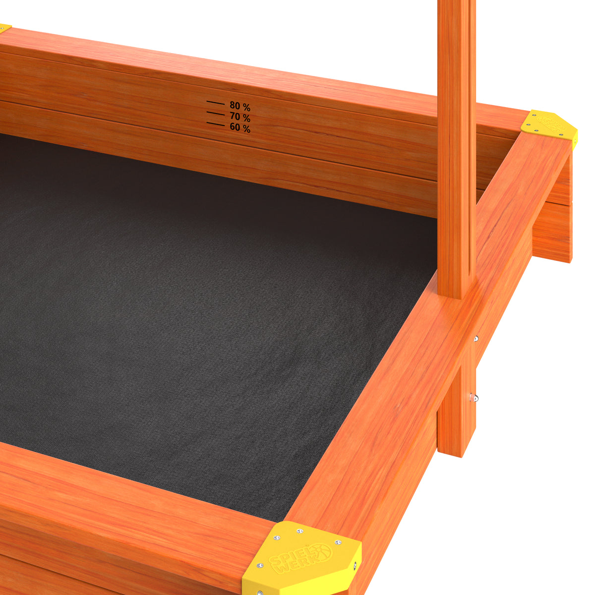 Sabbiera per bambini Merle con tetto e veranda UV 50+