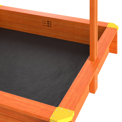 Sabbiera per bambini Merle con tetto e veranda UV 50+