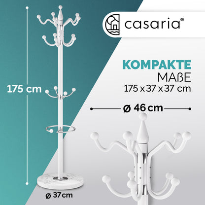 Appendiabiti Bianco 173 cm curvo