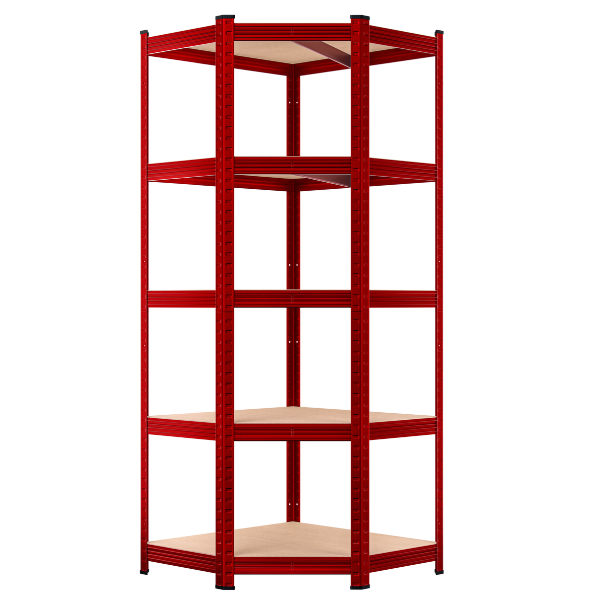 Scaffalature pesanti rosse 180x70x40cm zincate 875kg