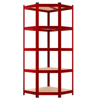Scaffalature pesanti rosse 180x70x40cm zincate 875kg