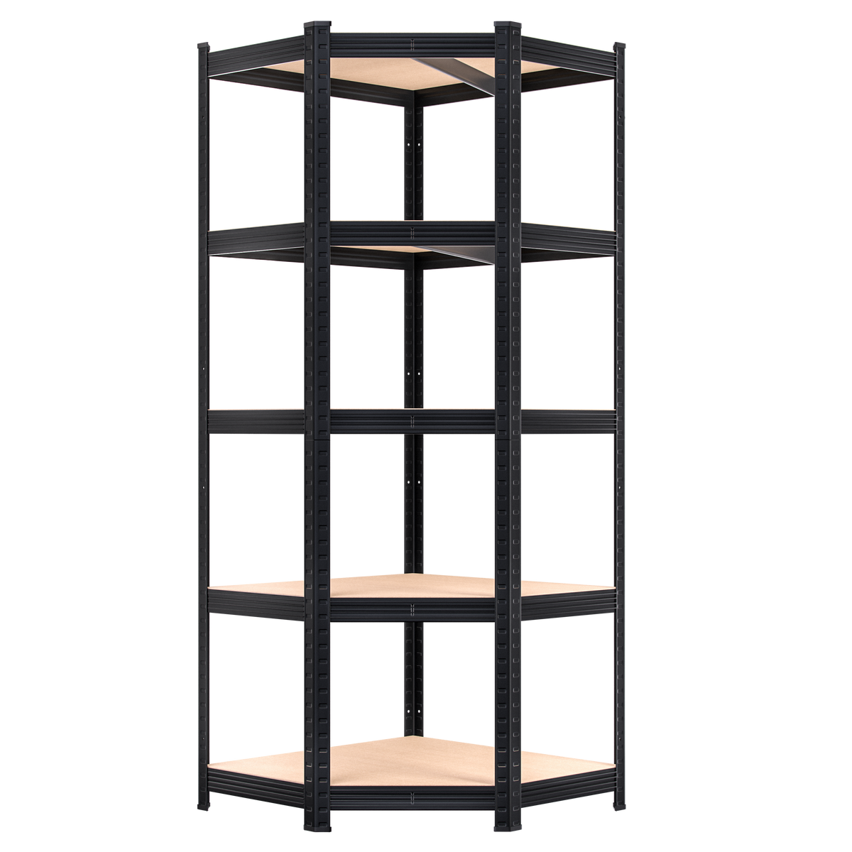 Scaffalatura per carichi pesanti nera 180x70x40cm zincata 875kg