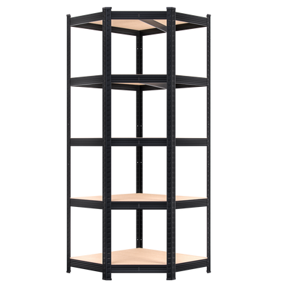 Scaffalatura per carichi pesanti nera 180x70x40cm zincata 875kg