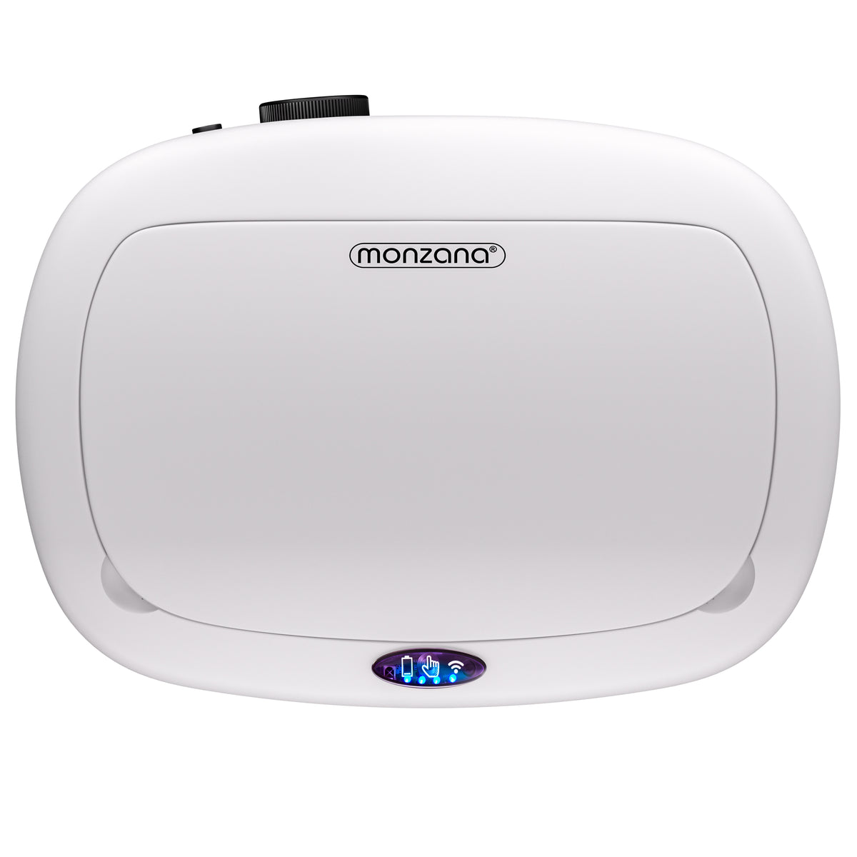 Cestino a sensore in acciaio inox bianco 50L
