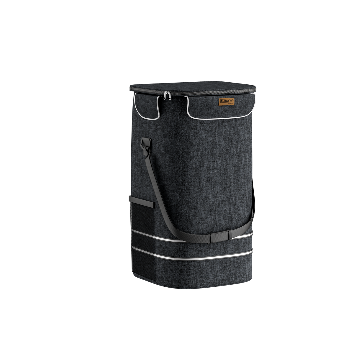 Carrello spesa nero Alu 56L 31x24x54cm