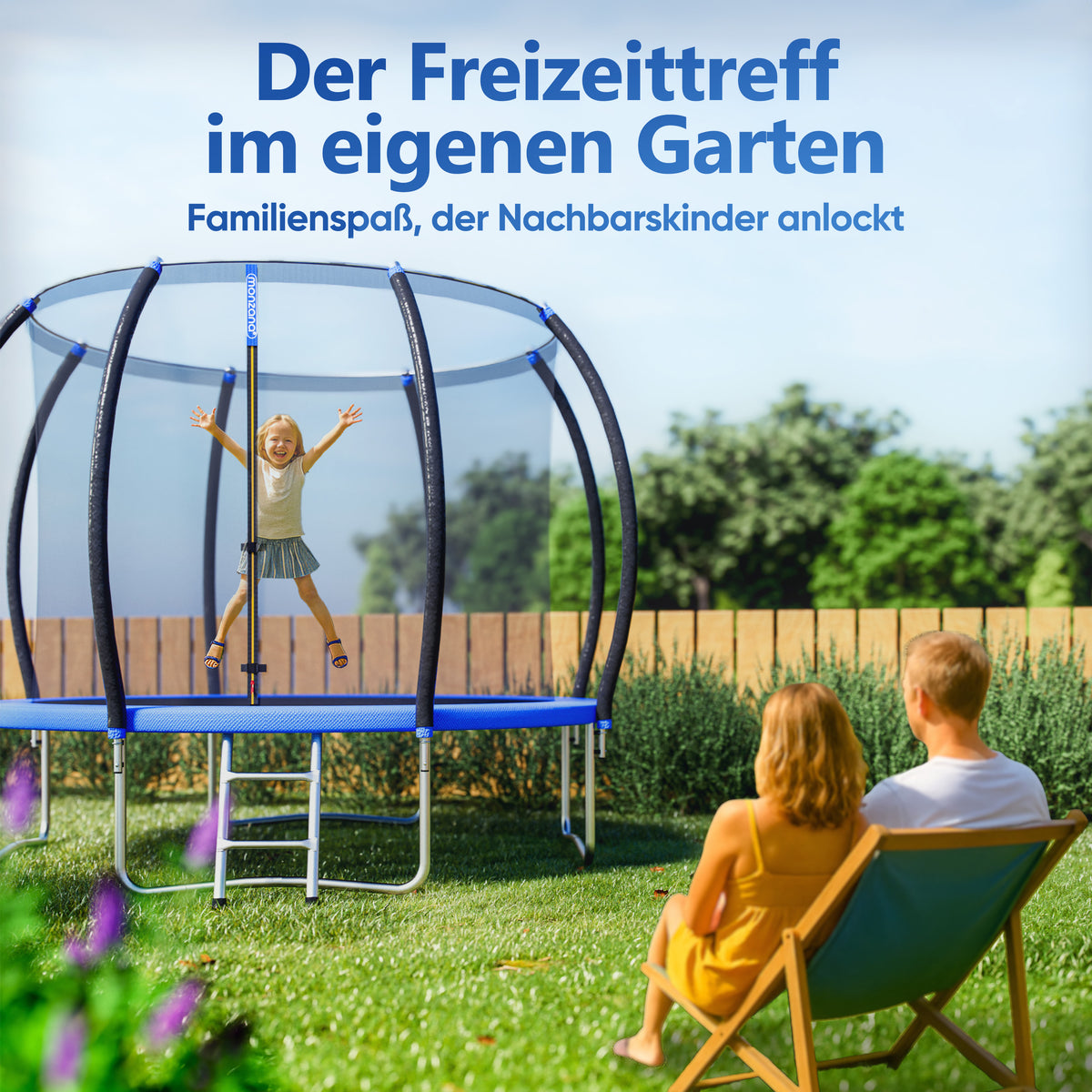 Trampolino Elastico Ø305cm con rete di sicurezza TÜV GS