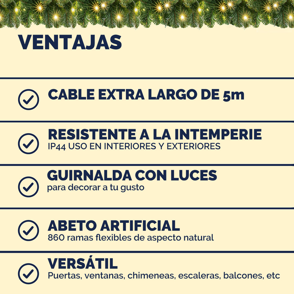 Ghirlanda natalizia 10m Set di 2 200 LED per interni ed esterni