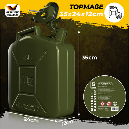 Tanica per benzina metallo 5L