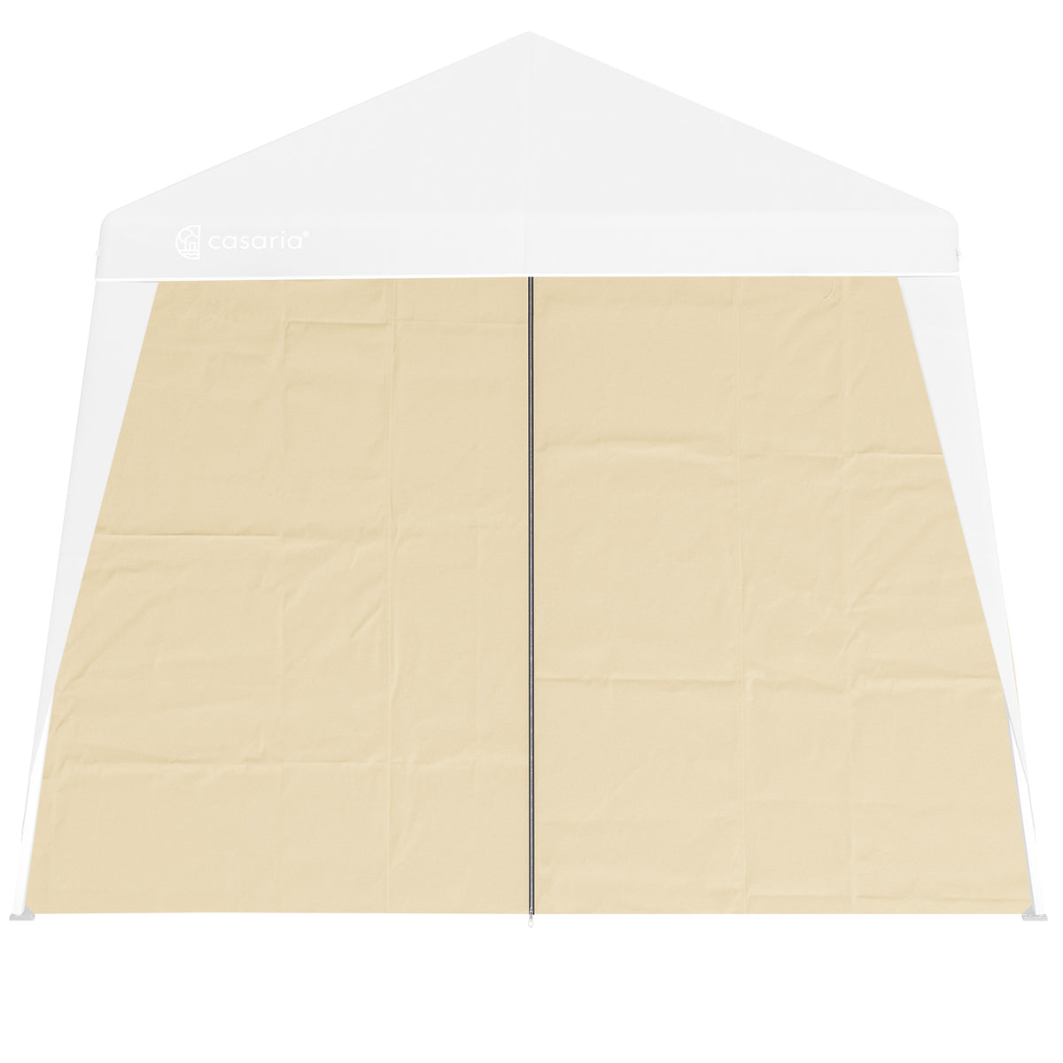 Gazebo pieghevole a parete laterale Capri set di 2 Beige 3x3m