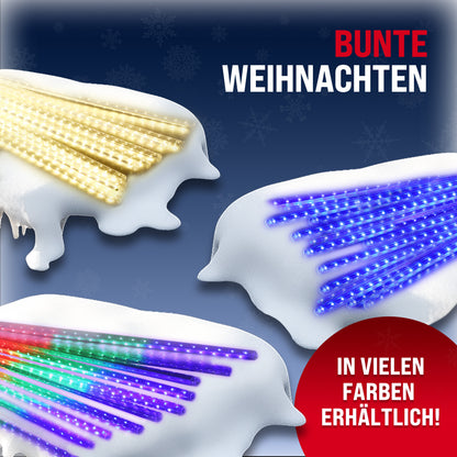 Luci di natale LED pioggia di diamanti bianco caldo