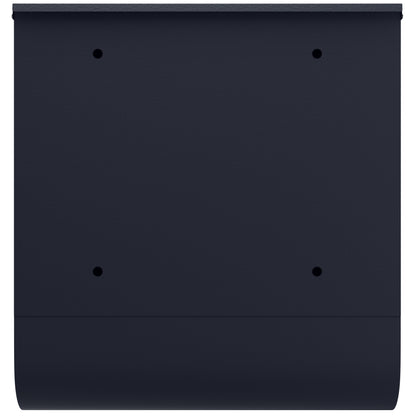 Cassetta postale antracite acciaio 30,5x8,5x33,5cm