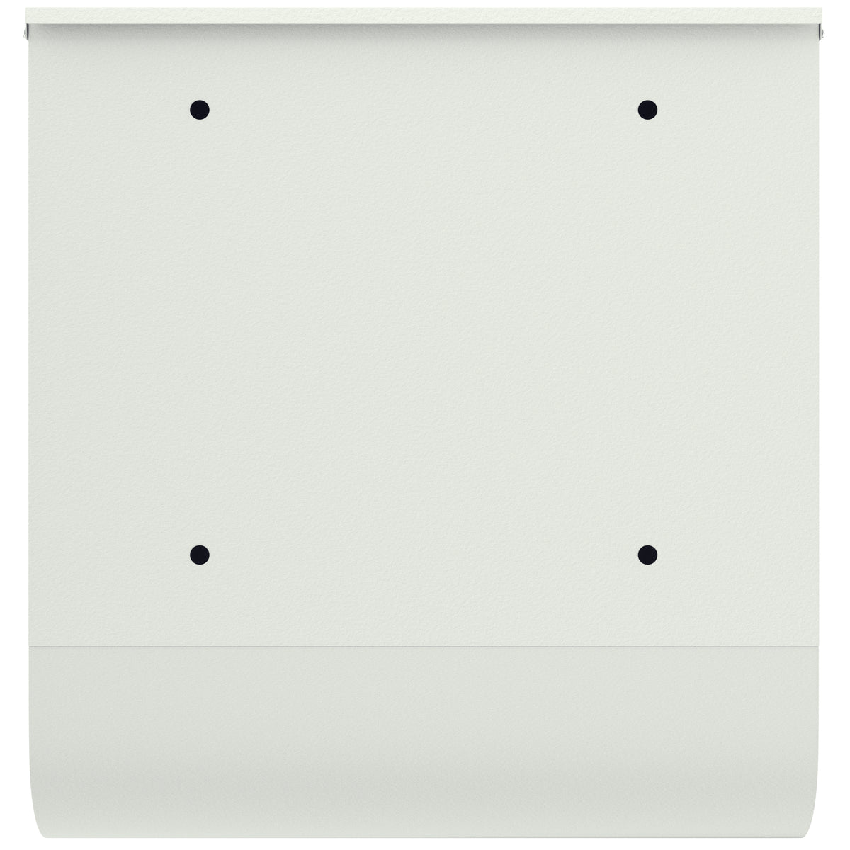 Cassetta postale bianca in acciaio 30,5x8,5x33,5cm