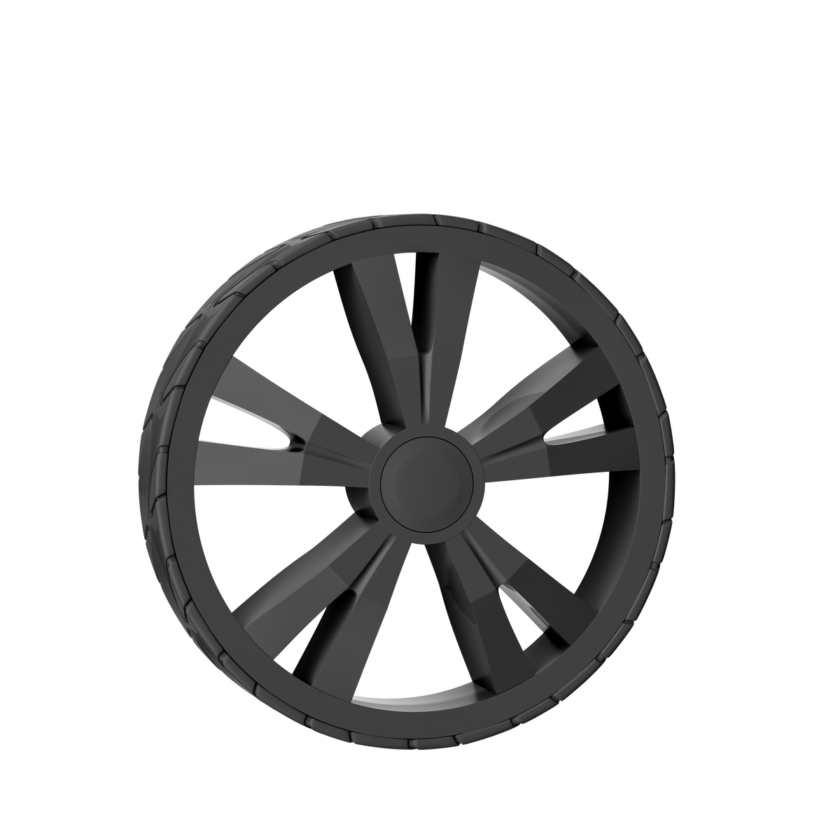 Carrello spesa nero Alu 56L 31x24x54cm