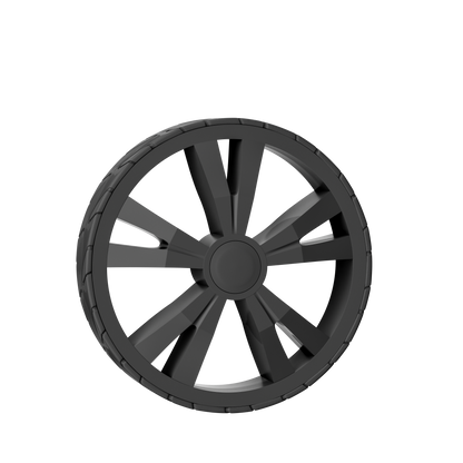Carrello spesa nero Alu 56L 31x24x54cm