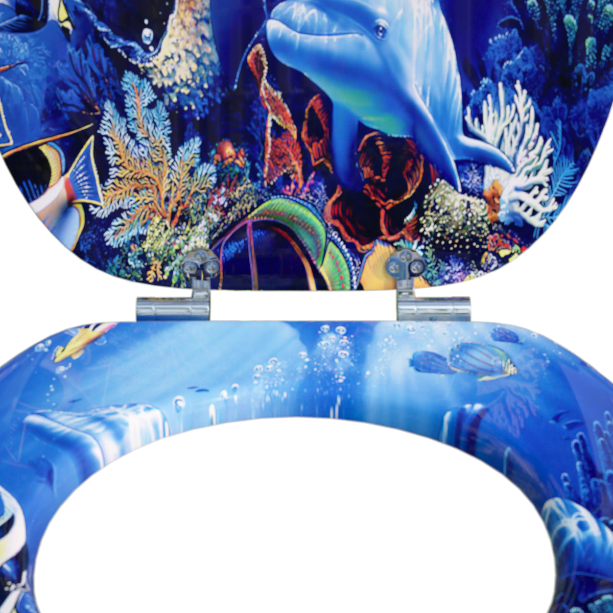 Copriwater fantasia oceano chiusura ammortizzata