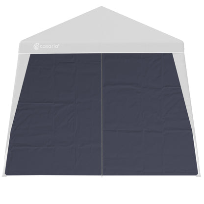 Gazebo pieghevole a parete laterale Capri set di 2 antracite 3x3m