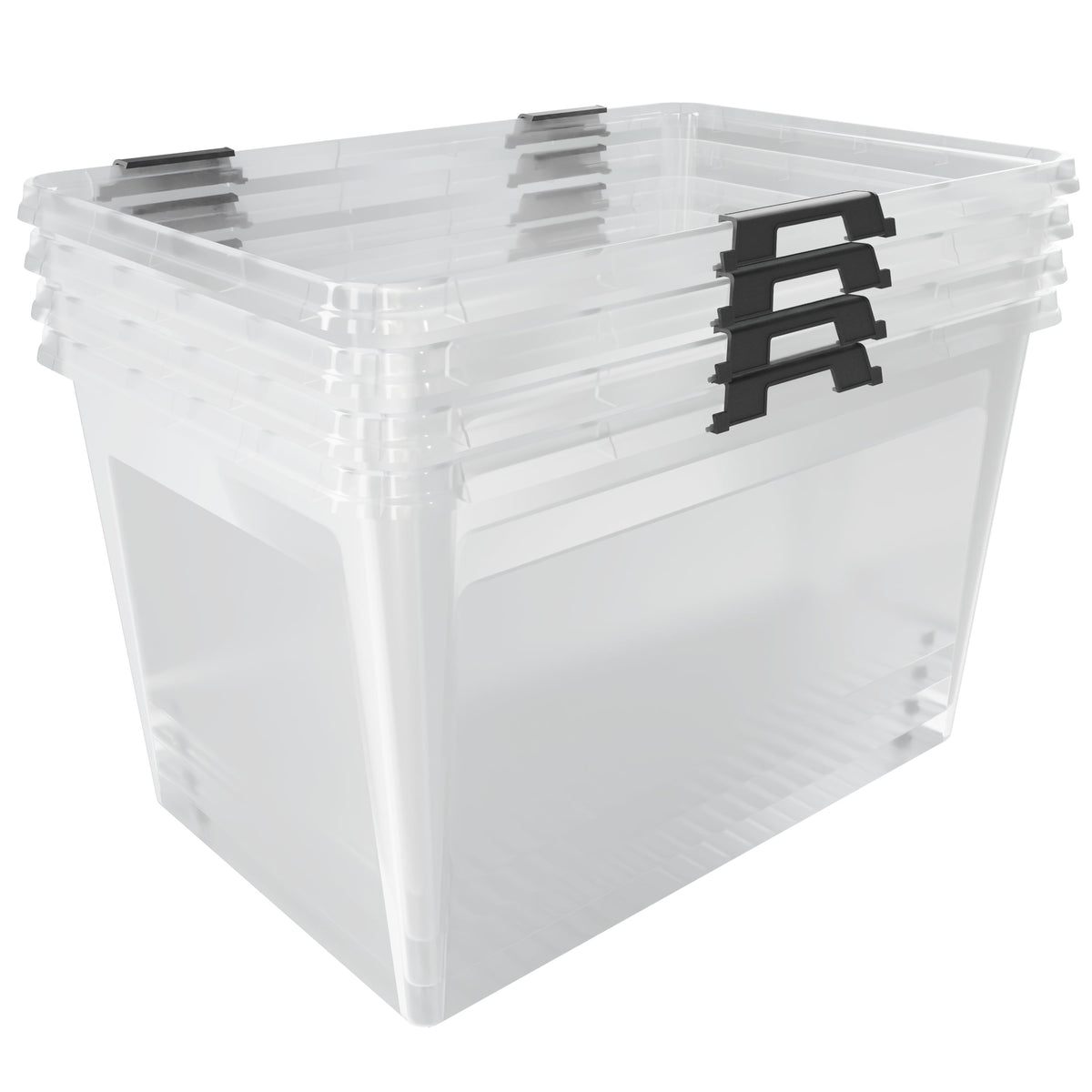 Contenitore di Plastica 2 pz 60x40x35cm 60L