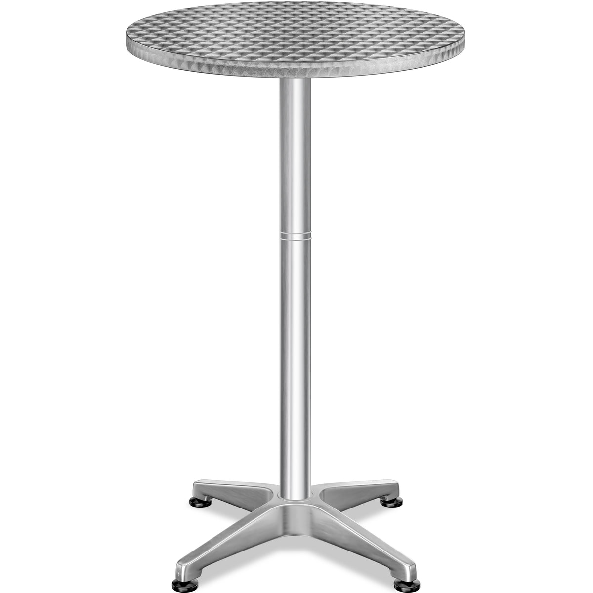 Tavolo bar plegable alluminio Ø60cm altezza variabile 70-115cm