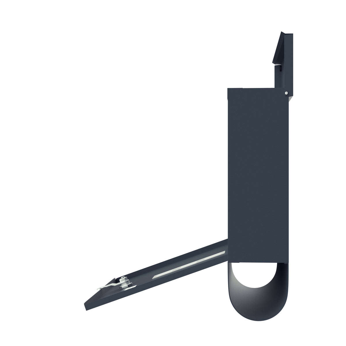 Cassetta postale antracite acciaio 30,5x8,5x33,5cm