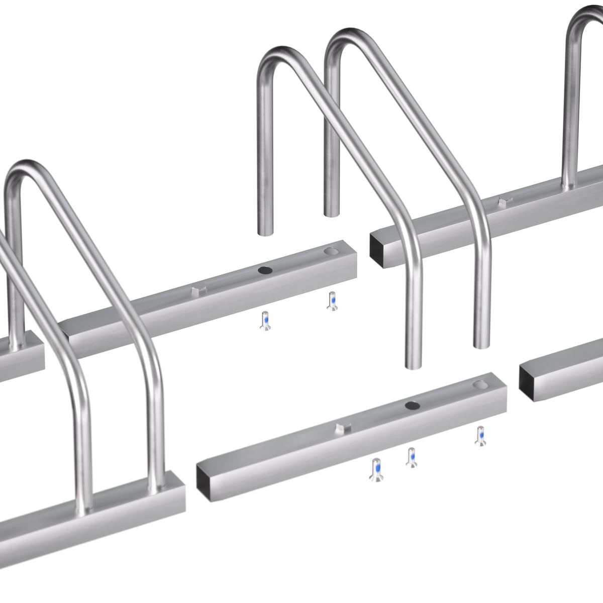 Rastrelliera per 2 bici route 50x32x27cm