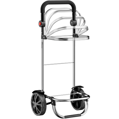 Carrello spesa nero Alu 56L 31x24x54cm