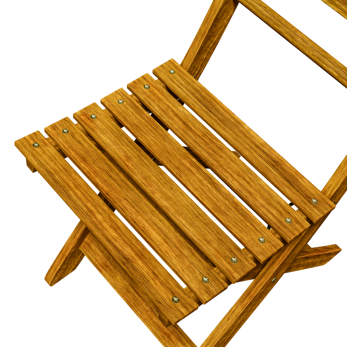 Gruppo di sedute da giardino 3 pezzi in legno d'acacia certificato FSC® pieghevole