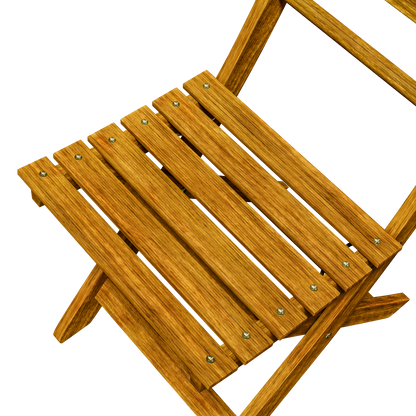 Gruppo di sedute da giardino 3 pezzi in legno d'acacia certificato FSC® pieghevole