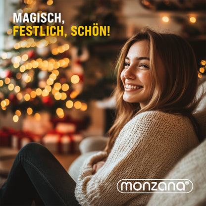 Set 40x Candele LED per Albero di Natale bianco caldo con telecomando