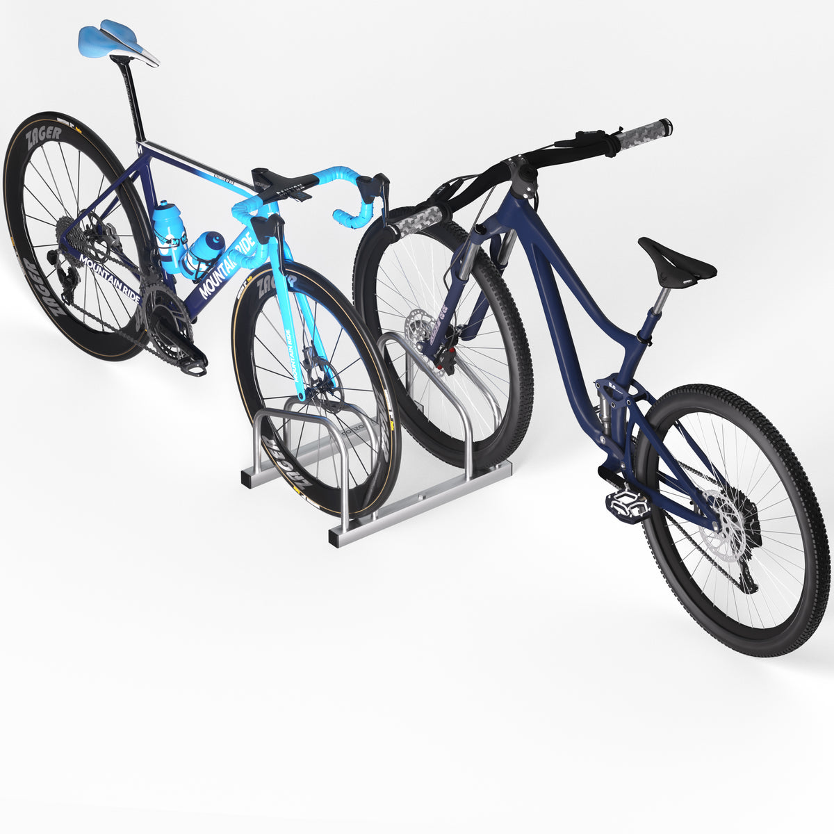 Rastrelliera per 2 bici route 50x32x27cm