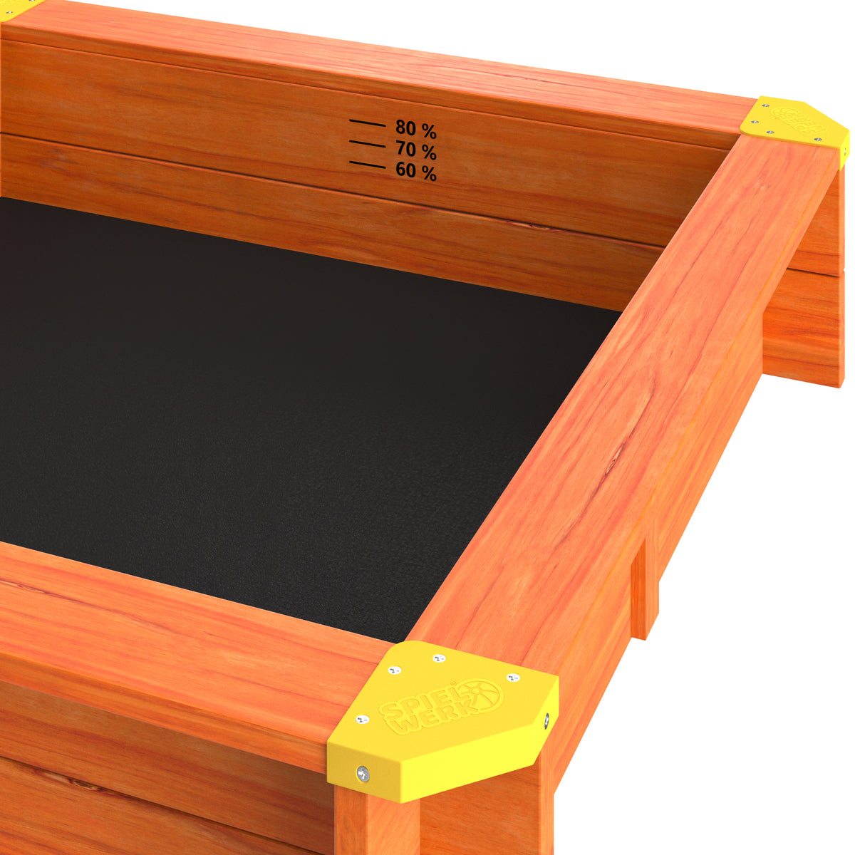 Sabbiera per bambini Merle con tetto e veranda UV 50+