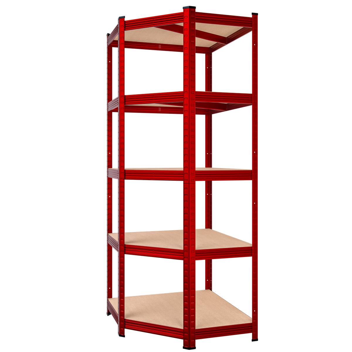 Scaffalature pesanti rosse 180x70x40cm zincate 875kg