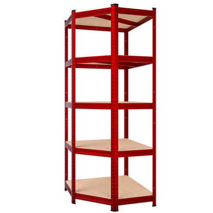 Scaffalature pesanti rosse 180x70x40cm zincate 875kg