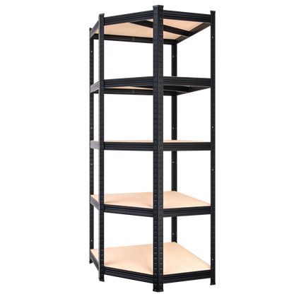 Scaffalatura per carichi pesanti nera 180x70x40cm zincata 875kg
