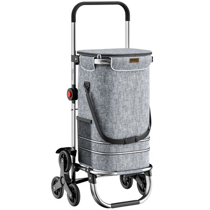Carrellino della spesa 2in1 Grigio