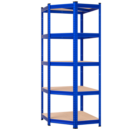 Scaffalatura pesante senza bulloni blu 180x70x40cm zincata 875kg