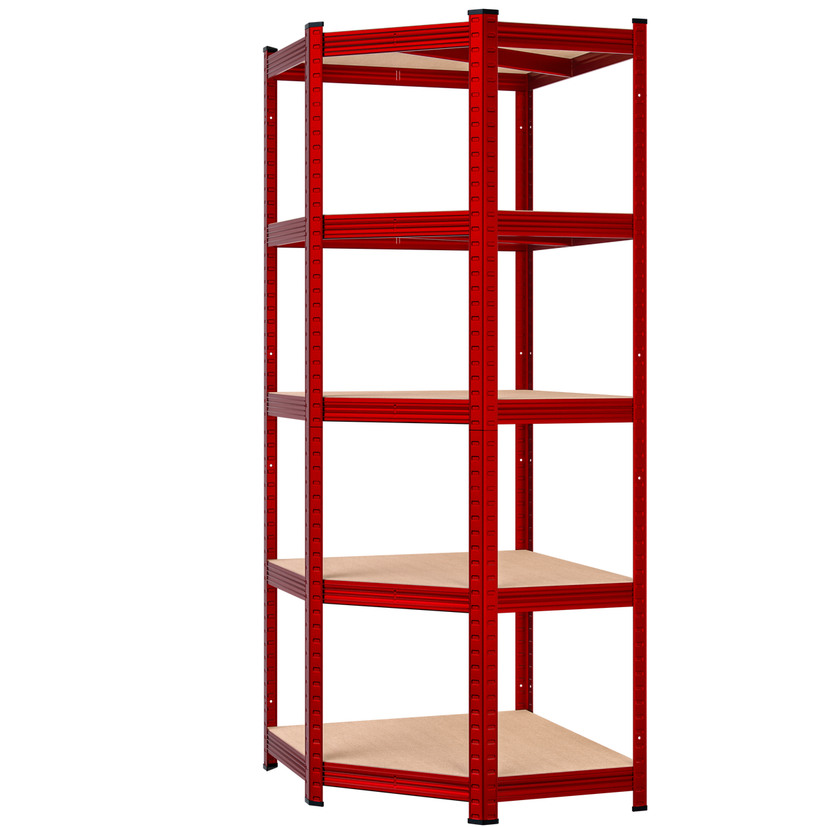 Scaffalature pesanti rosse 180x70x40cm zincate 875kg