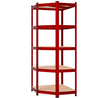 Scaffalature pesanti rosse 180x70x40cm zincate 875kg