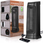 Termoventilatore ceramico MZKH2200 nero incl telecomando