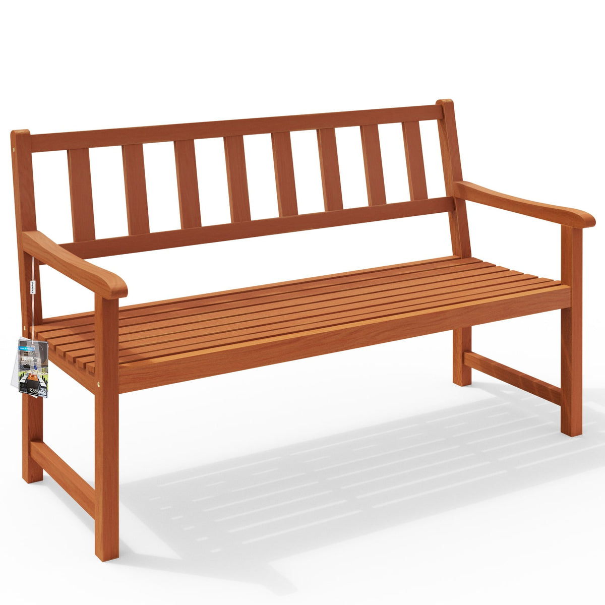 Panca da giardino Kensington legno acacia 120x90x50-58cm