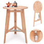 Tavolo bistro pieghevole in legno masello Ø80cm