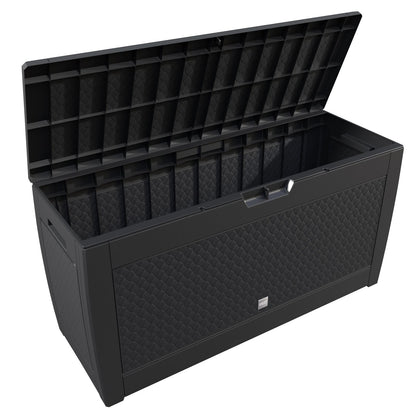 Baule da giardino Matuba antracite 119x48x60cm