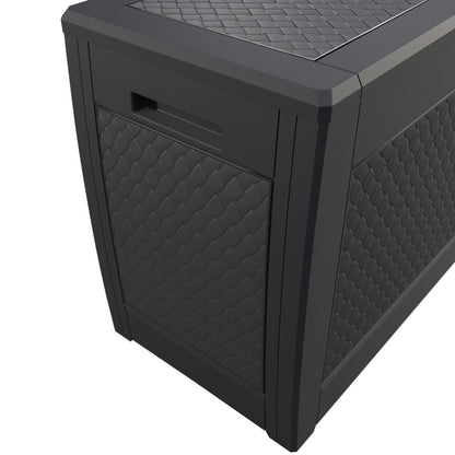 Baule da giardino Matuba antracite 119x48x60cm