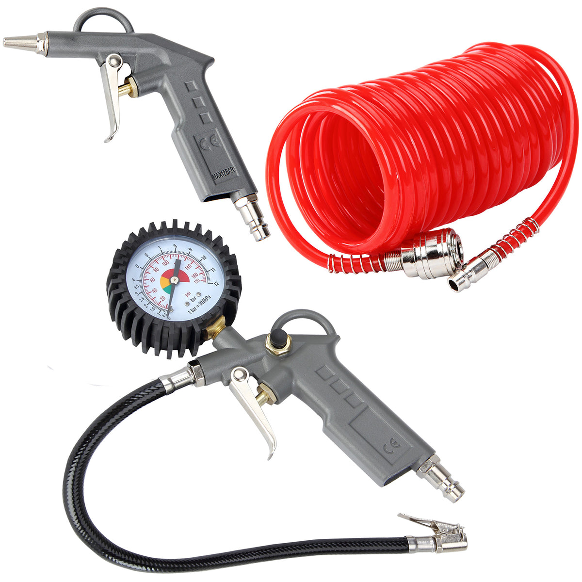 Set Compressore ad aria 3 pezzi