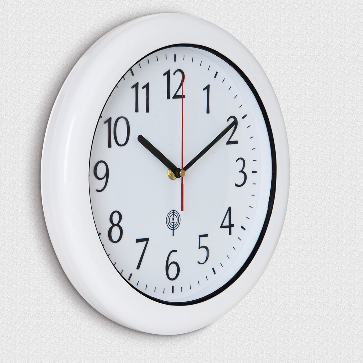 Orologio da parete radiocomandato bianco Ø30cm impermeabile