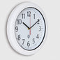 Orologio da parete radiocomandato bianco Ø30cm impermeabile