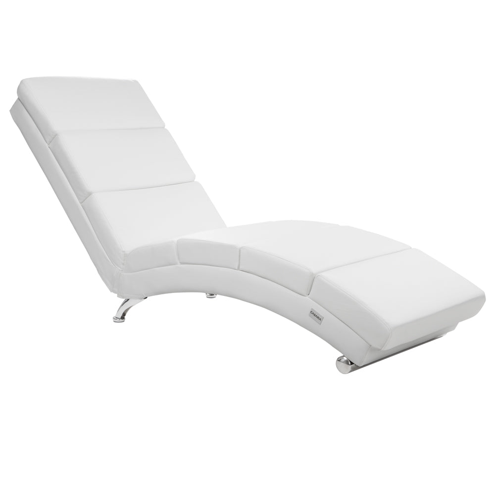 Poltrona da giardino relax London bianca 186x55x89cm