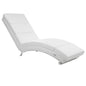 Poltrona da giardino relax London bianca 186x55x89cm