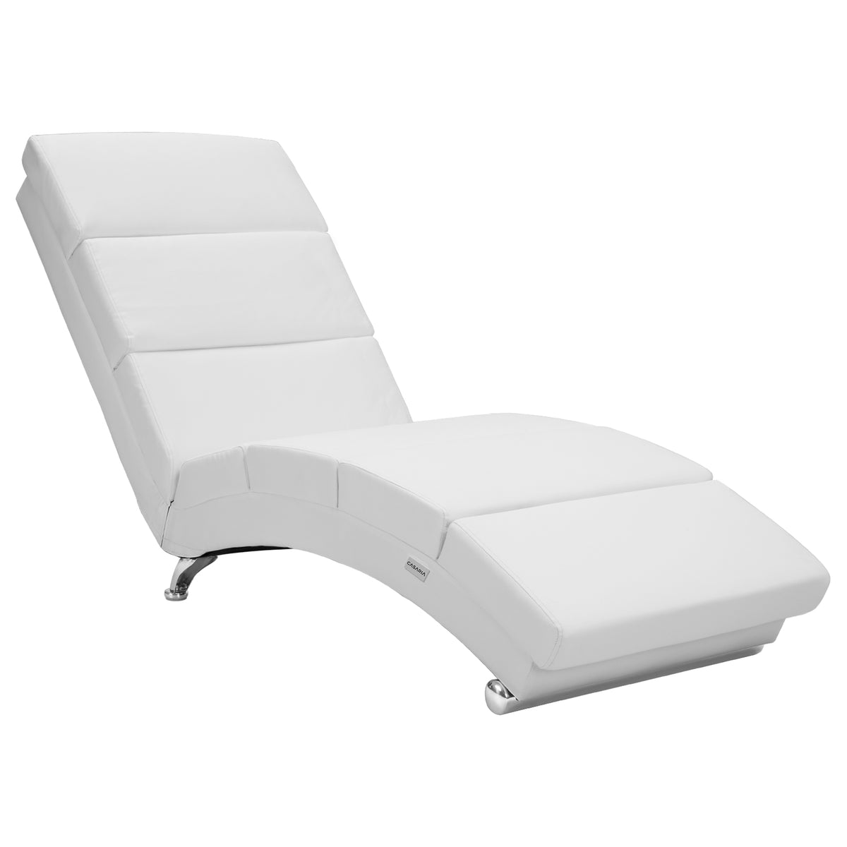 Poltrona da giardino relax London bianca 186x55x89cm