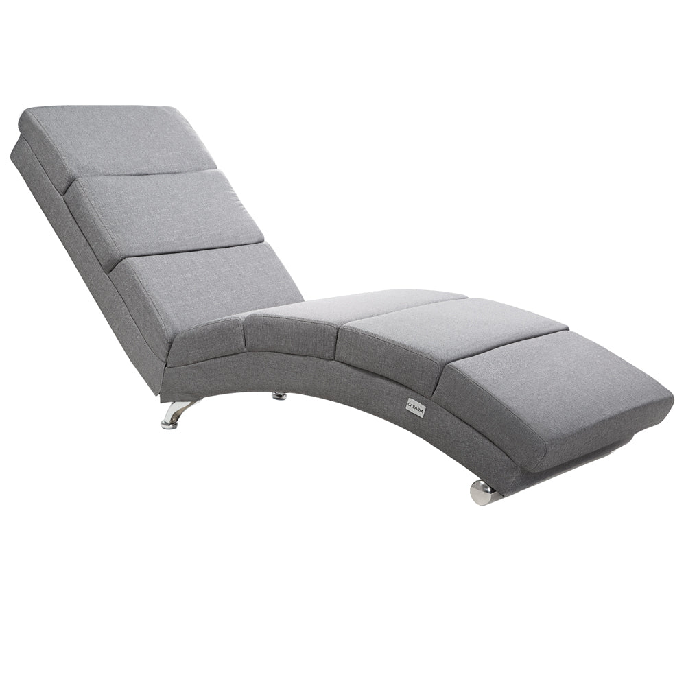 Poltrona relax London grigia tessuto