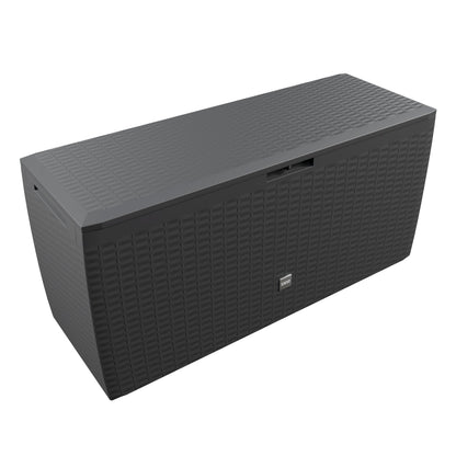 Baule da giardino Rato Plus antracite 114x47x60cm con ruote